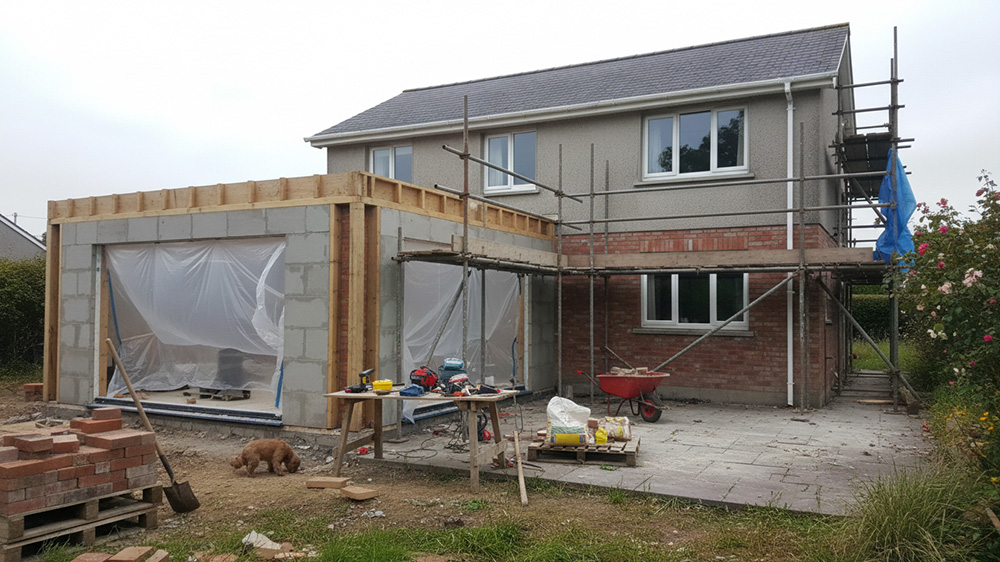 Building Work Started in a home in Rush