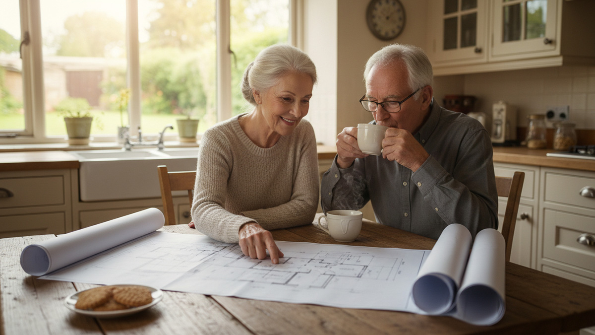 Older couple looking at the plans of a building upgrade.jpeg