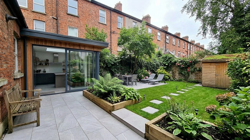 North Facing Back Garden