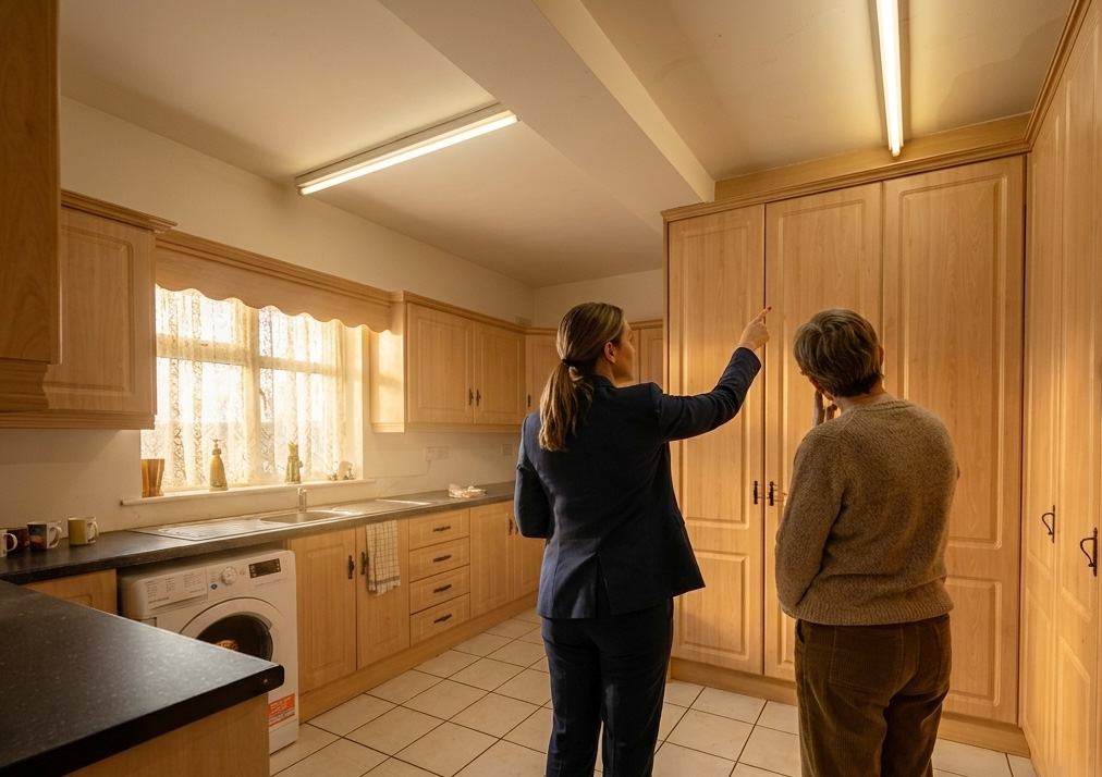 A home Owner Getting a Building Renovation Consultation from HRD